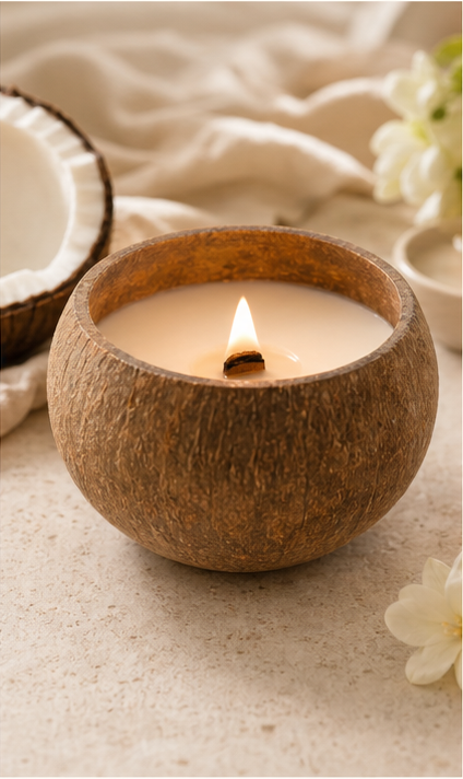 Allow the candle to form an even melt pool