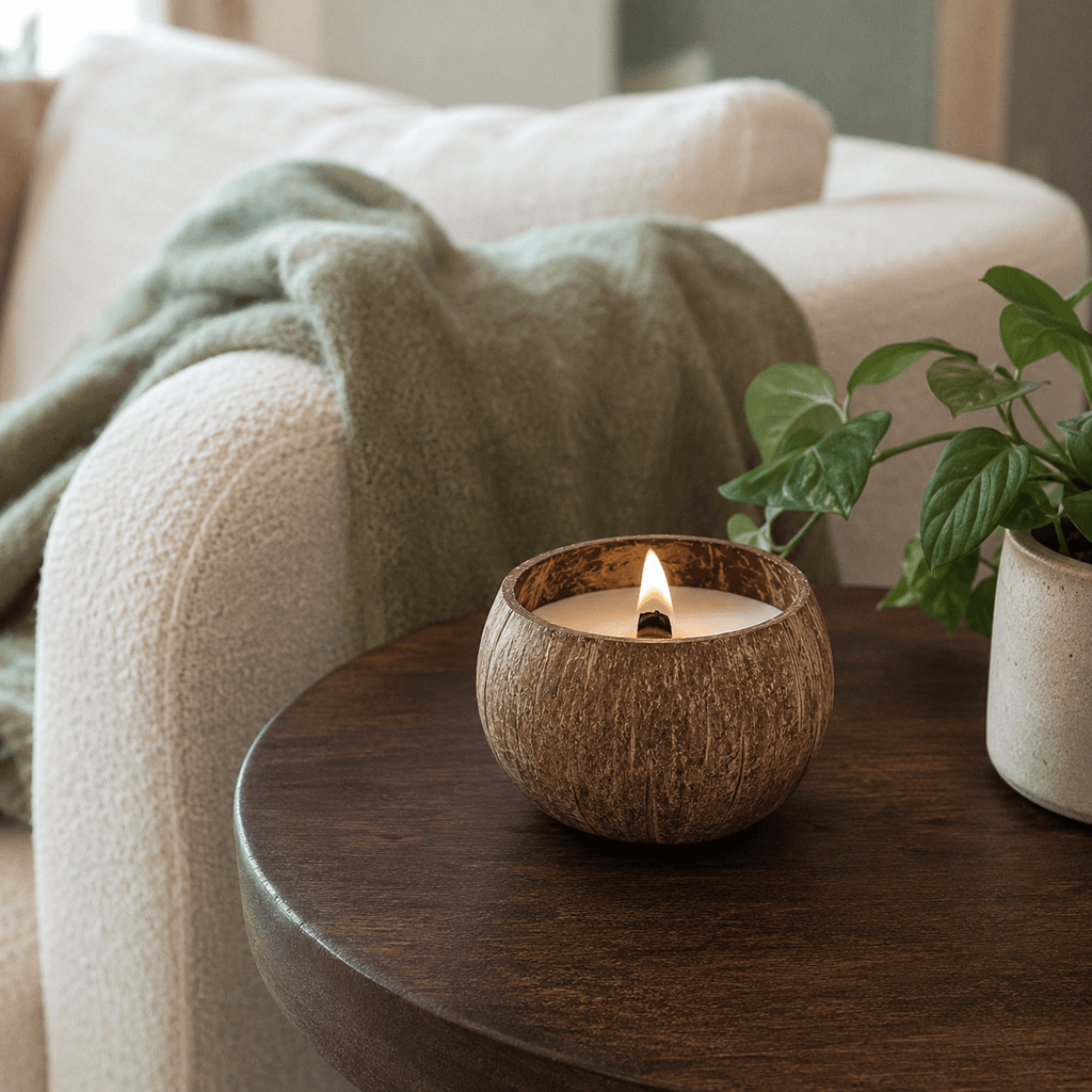 Coco Haven Coconut Shell Candle