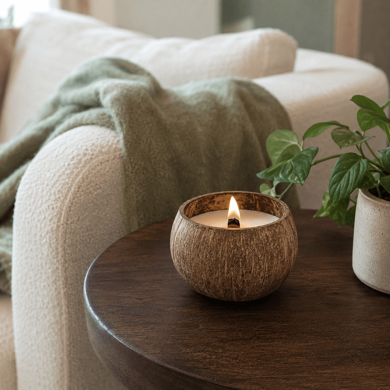 Coco Haven Coconut Shell Candle