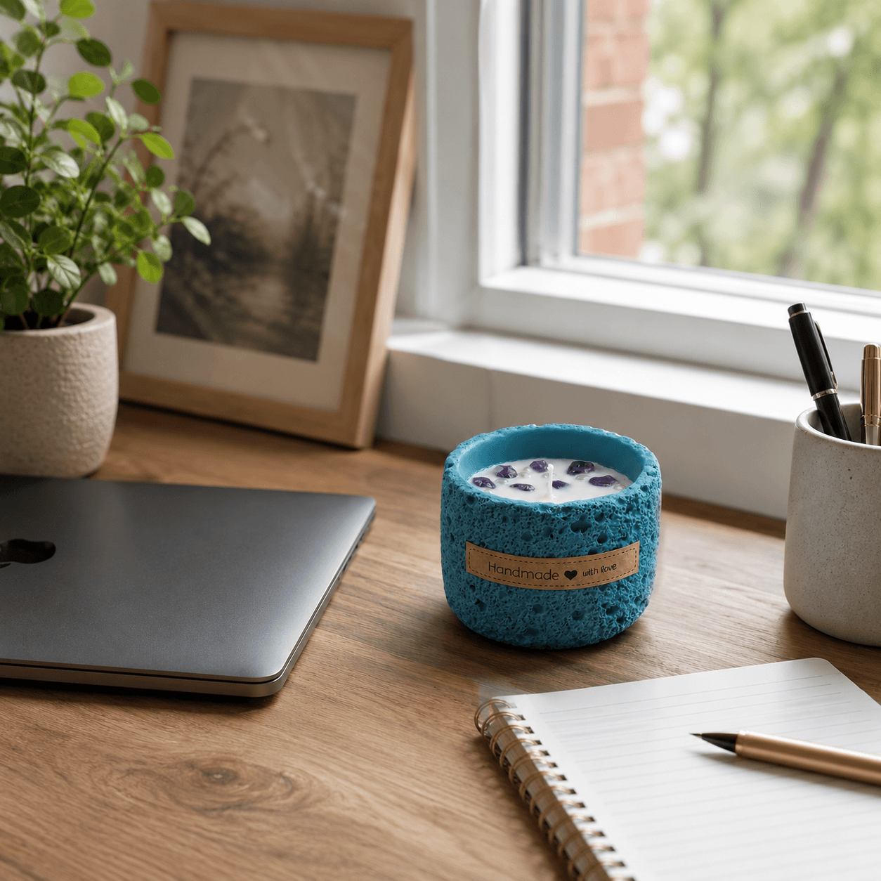 Terra Speckled Mineral Vessel Candle