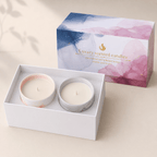 Warmelle Maris gray marble-effect ceramic candle