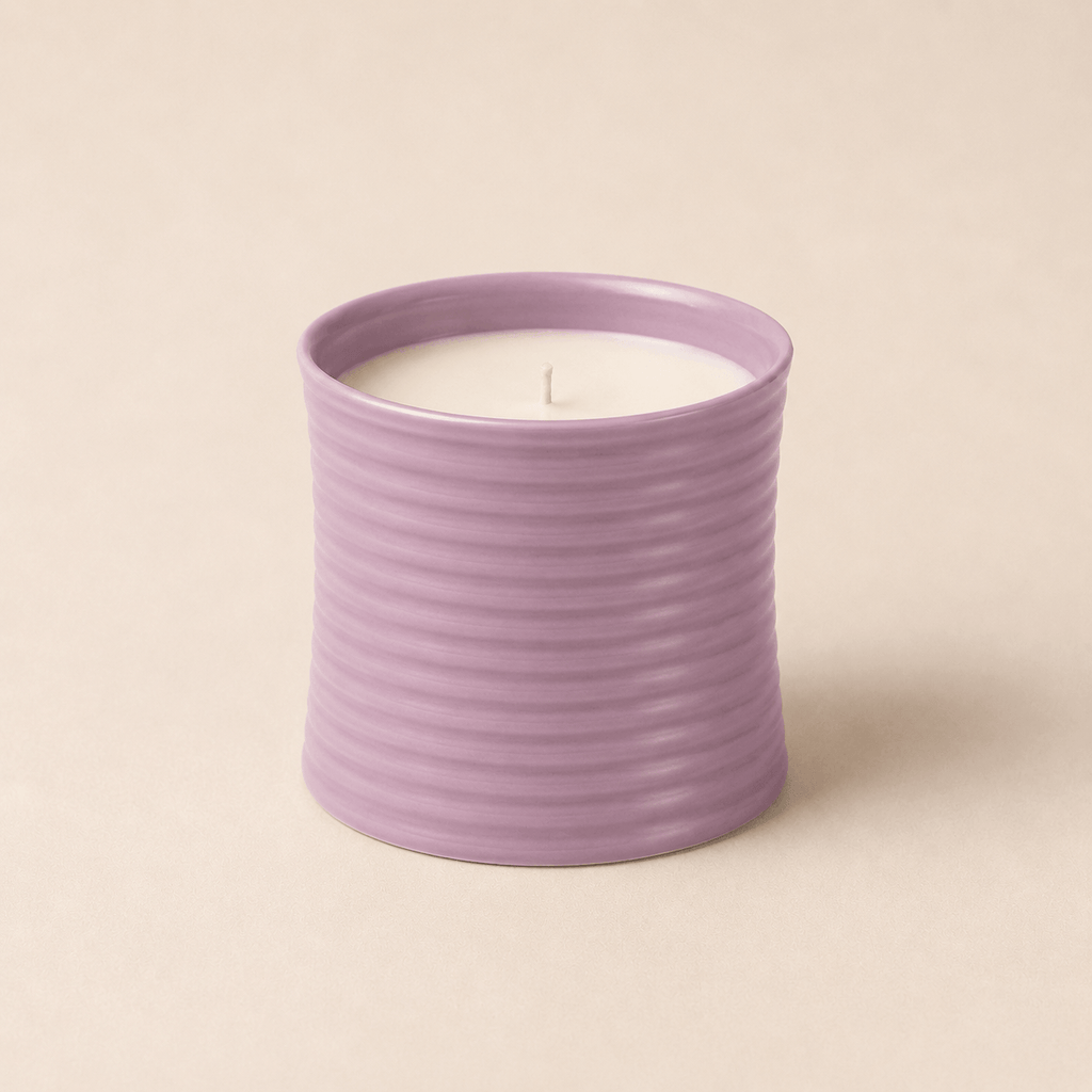 Riva Ribbed Ceramic Candle