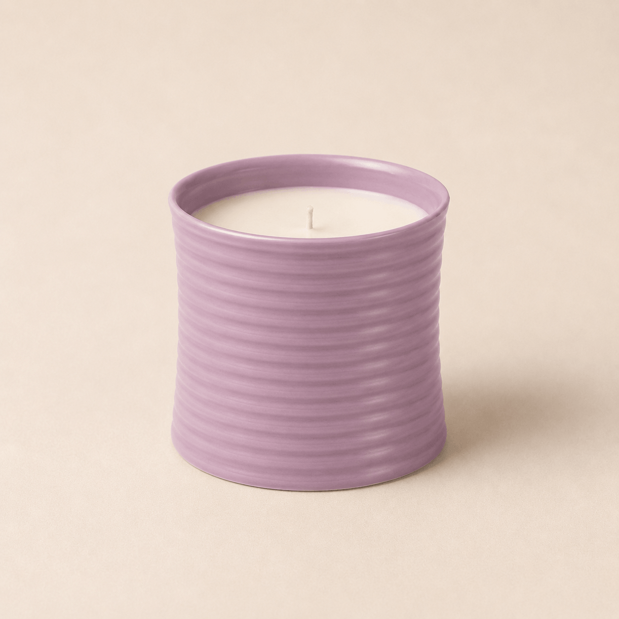 Riva Ribbed Ceramic Candle