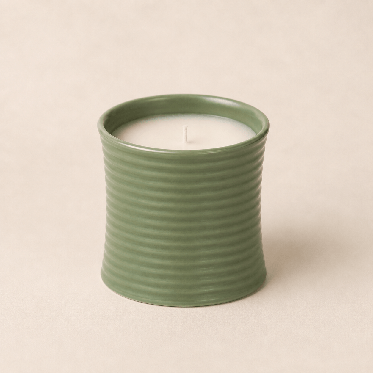 Riva Ribbed Ceramic Candle