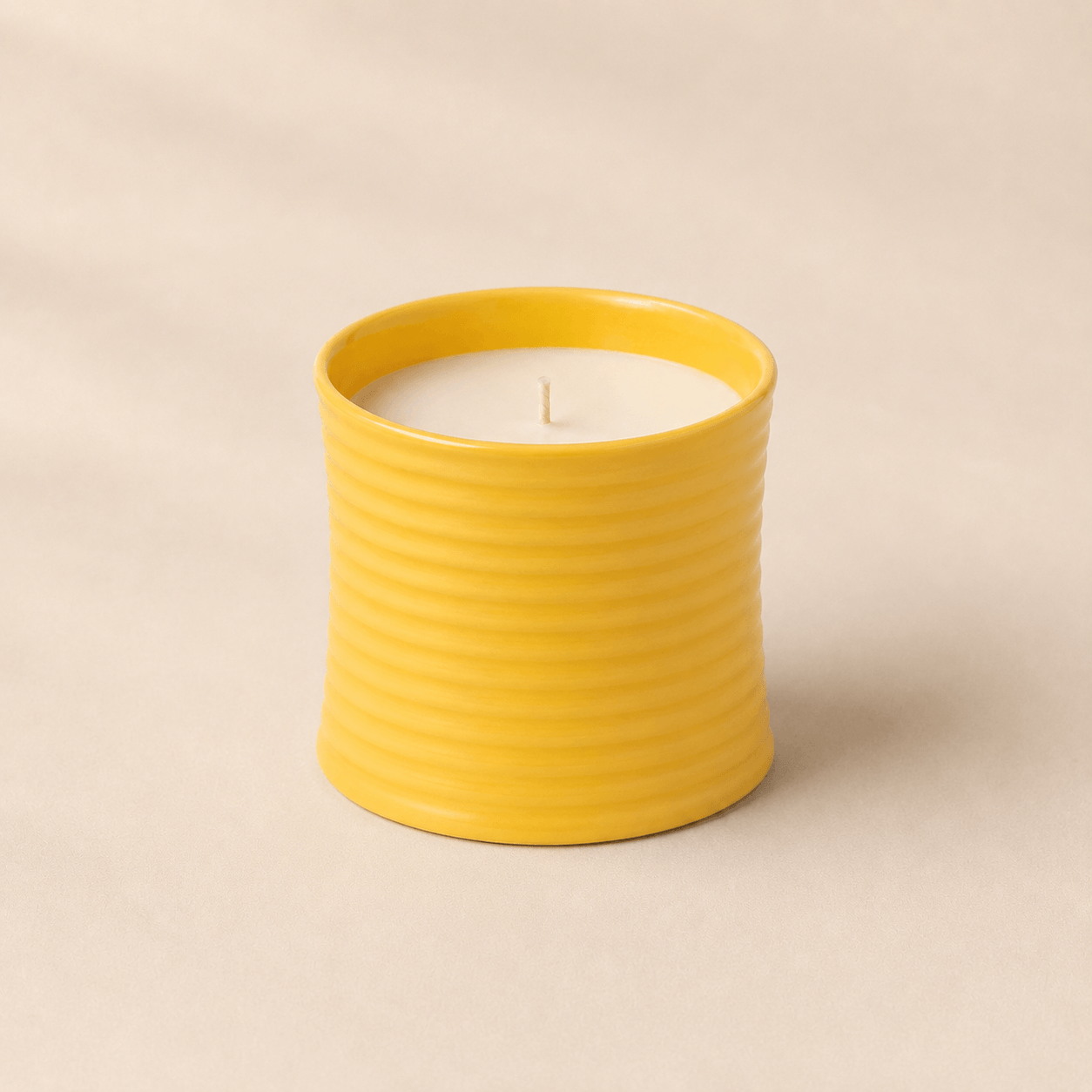 Riva Ribbed Ceramic Candle