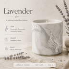 Maris Marble-Effect Ceramic Candle