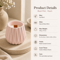 Warmelle Geometric Scented Soy Candle in a faceted vessel, alternate view 2