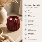 Warmelle Geometric Scented Soy Candle in a faceted vessel, alternate view 5
