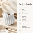Warmelle Geometric Scented Soy Candle in a faceted vessel, alternate view 8