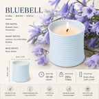 Warmelle Ribbed Ceramic Scented Candle in a ribbed ceramic vessel, alternate view 5